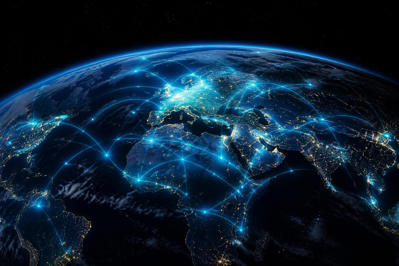 Global energy network from space